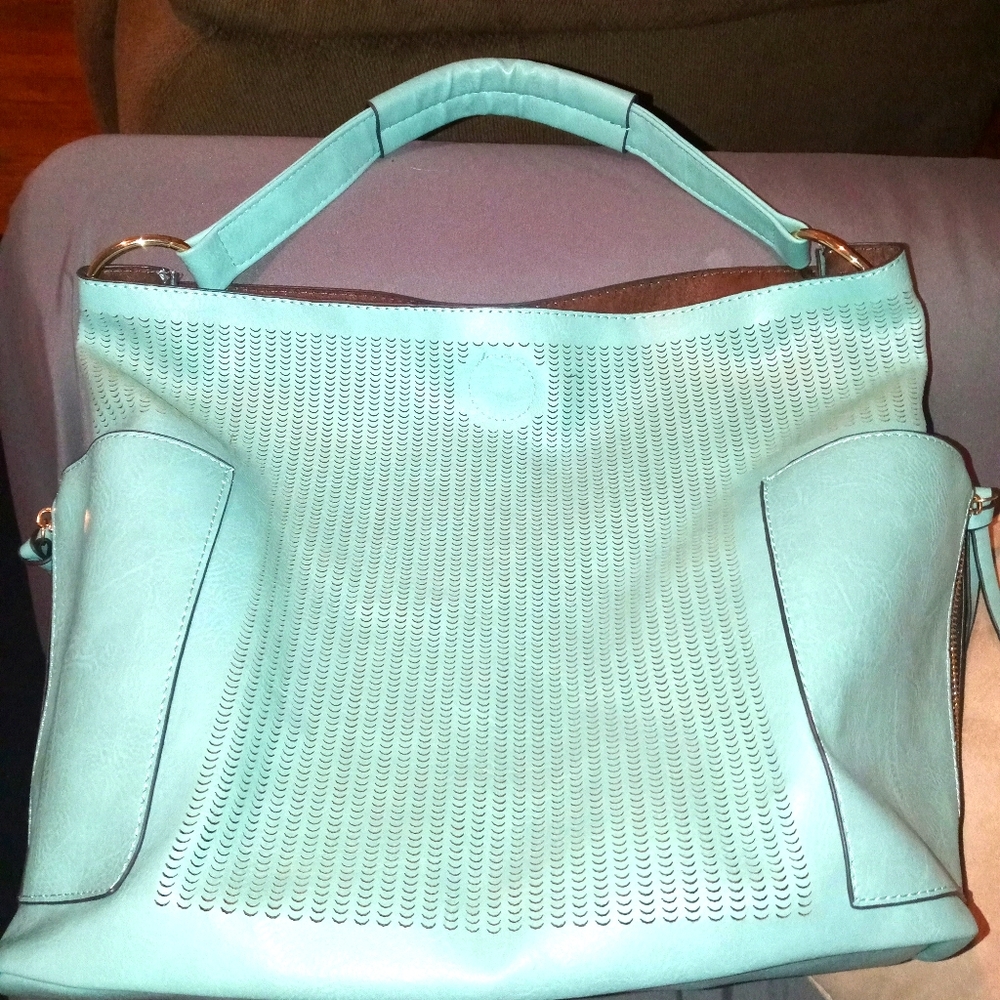 Light blue pocketbook